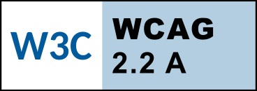 WCAG 2.2 Level A 合規性バッジ